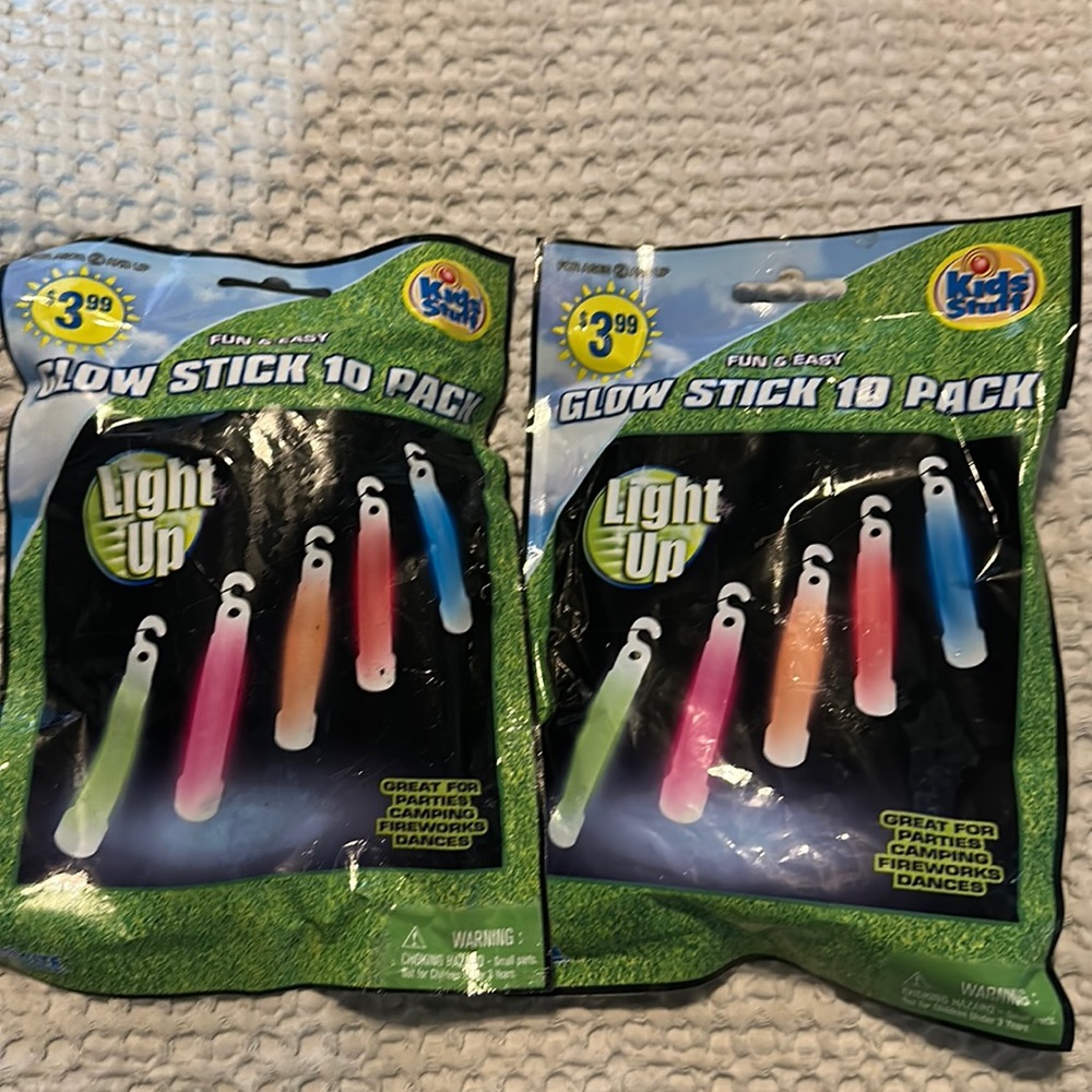 🌈✨ C7o 1i7 Watt Lite Glow Sticks 10-Pack - 20 Total! Fun f! 🎉